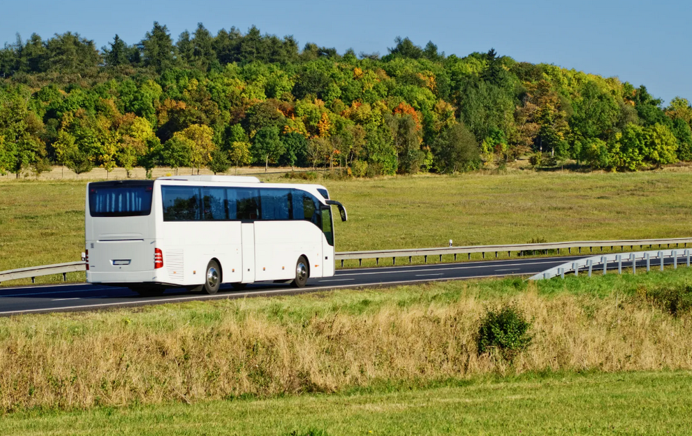 Автобус в дороге
